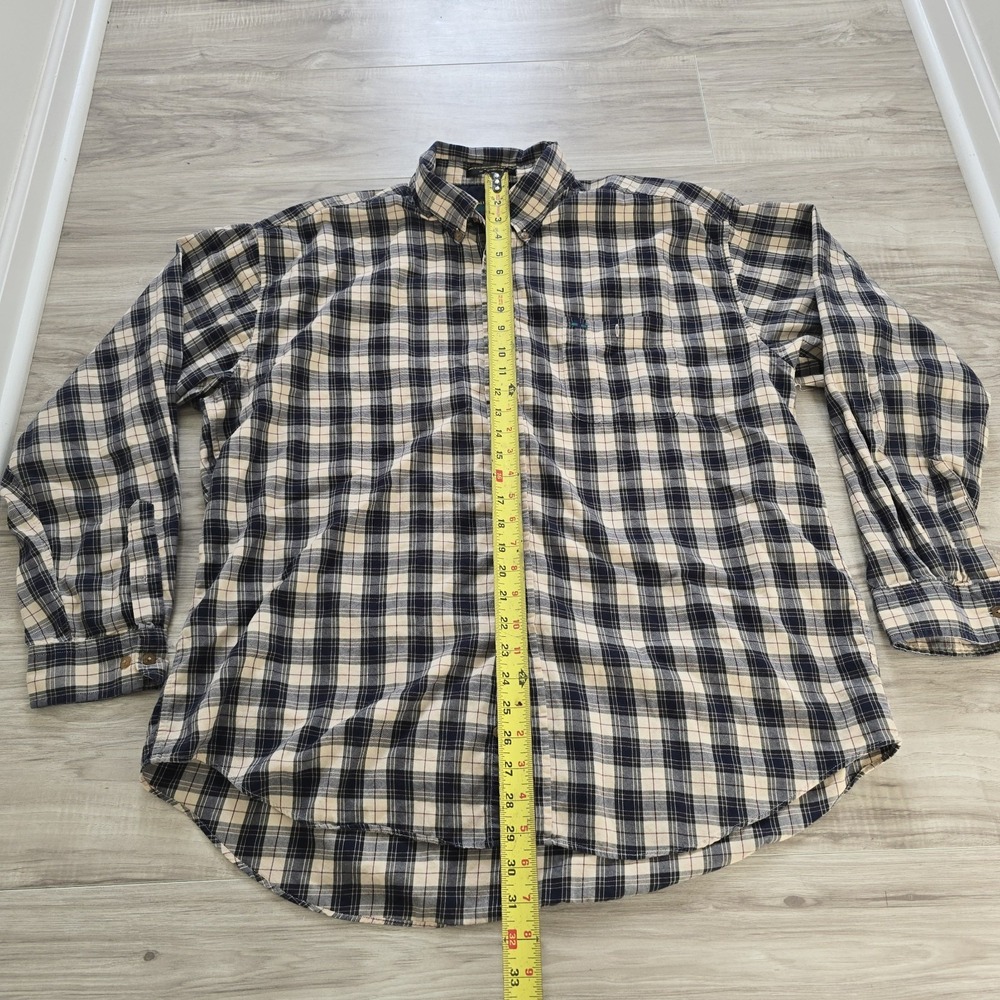 Vintage 90s Colours By Alexander Julian Men 2XL Long Sleeve Shirt Plaid Blue - Picture 6 of 9